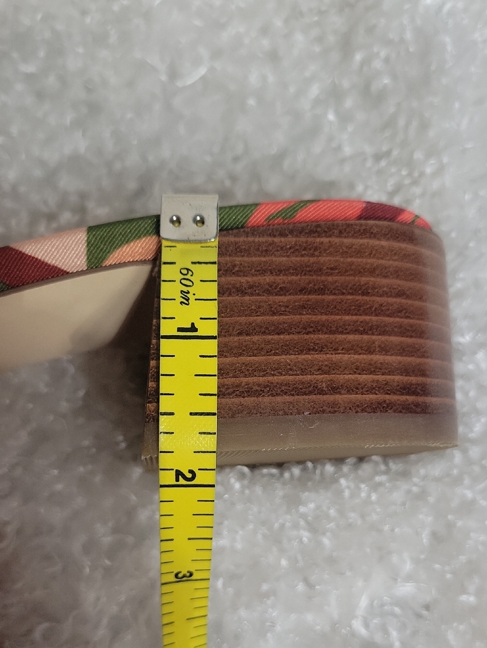 Cole Haan Grand 360 Calli Single Band Slide Sandal Leaf Print size 9 1/2 B - Picture 7 of 16